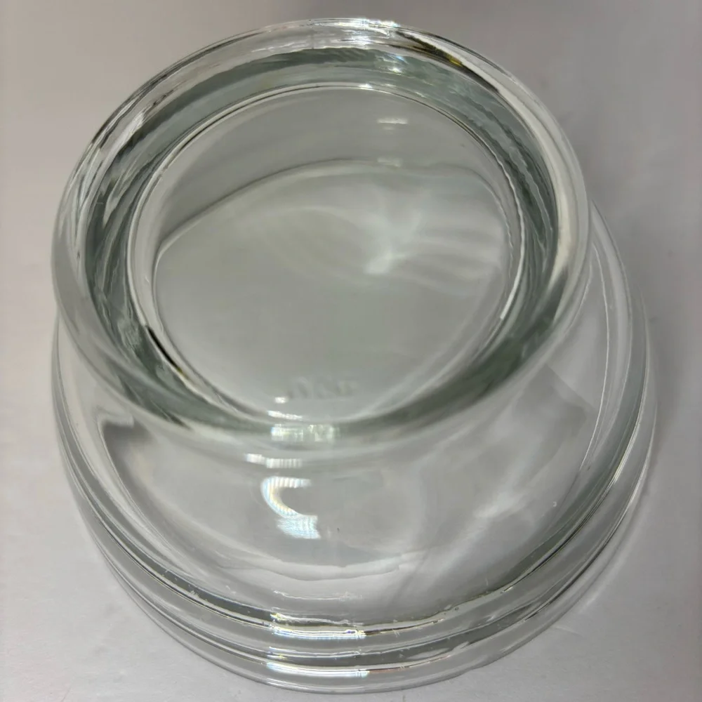 Clear Glass Lidded Bowl
